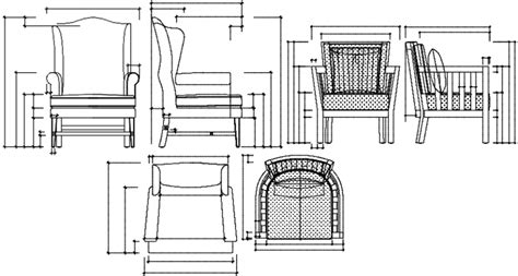 Armchair Cad Block Elevation Herysi