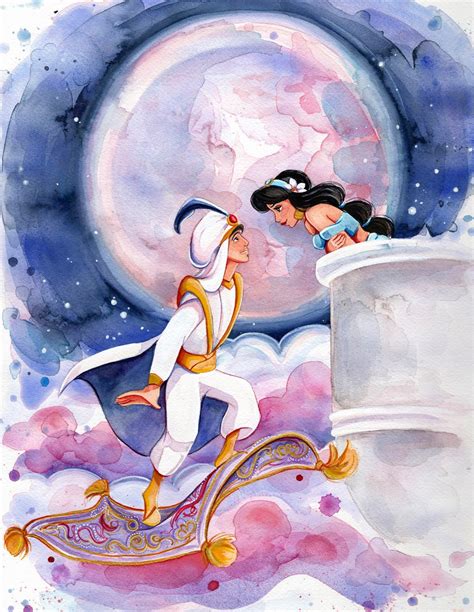 Princess Jasmine And Aladdin Drawings