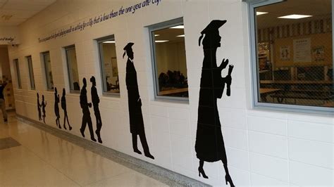 Color psychology, room lighting, room size, furniture configuration and more influence the mural's final appearance. school hallway murals - Google Search | School hallways ...