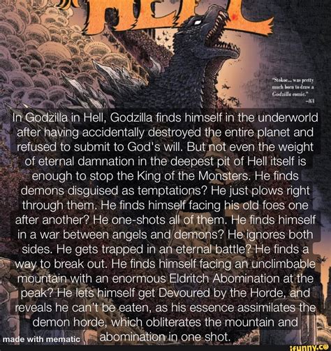 Stokee Was Pretty Codzilla Comic In Godzilla In Hell Godzilla