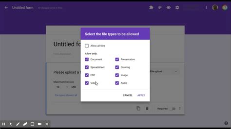 Google forms is an intuitive tool for creating all sorts of forms. File upload in Google Forms - YouTube