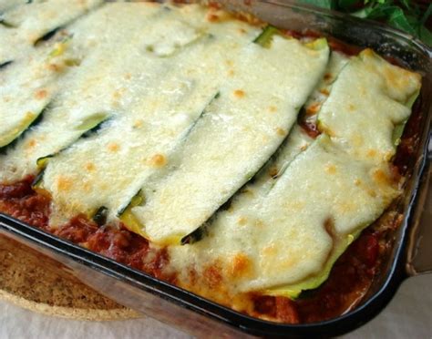 Zucchini Lasagna Lasagne Low Carb Recipe Genius Kitchen