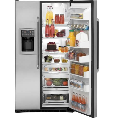 The storage capacity is something we all consider when buying a kitchen appliance. GE Café™ Series 24.6 Cu. Ft. Counter-Depth Side-by-Side ...