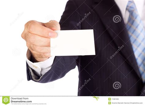 Business Card Stock Image Image Of Male Businessman 11081695