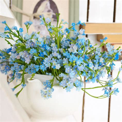 There are about 50 different species of flowers in this genus, and all of them are pretty different. Artificial Forget Me Not Flowers - Handmade With Love ...