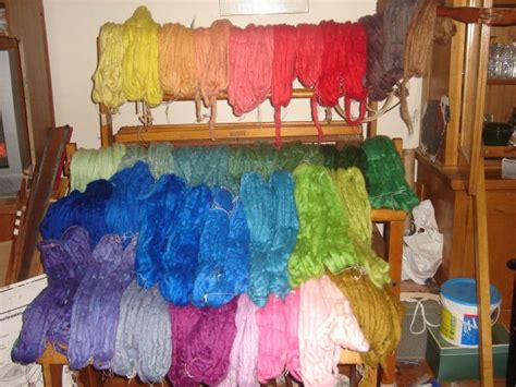 Dyed Wool Yarn Dyeing Dyeing Fabric Fibre And Fabric Felting