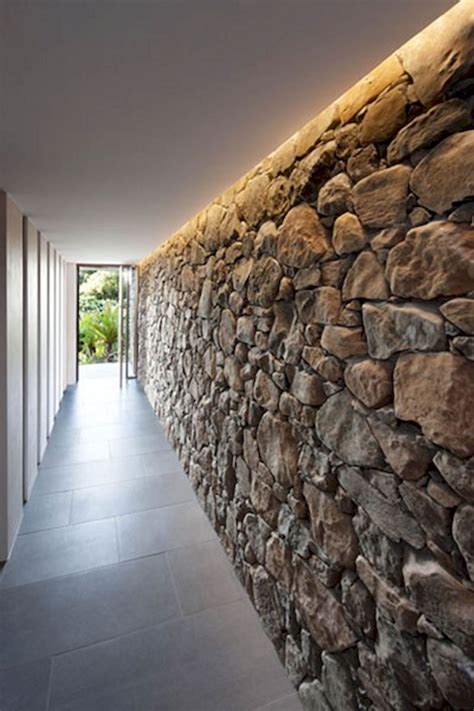 59 Contemporary Rock Wall Interior Ideas