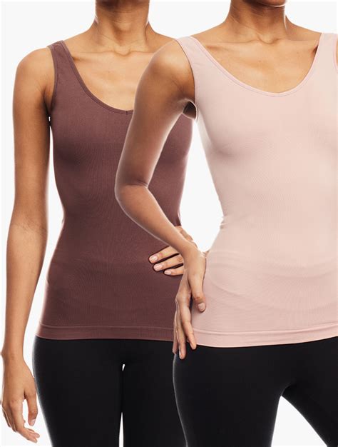 Shop Woolworths Nude Pink Magic Seamless Tank Tops 2 Pack For Women