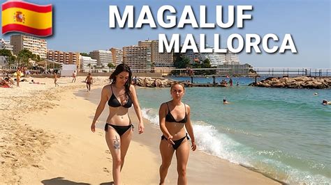 🇪🇸 Beach Walk In Magaluf Mallorca 🏖 August 29☀️ Spain 2022 4k Youtube