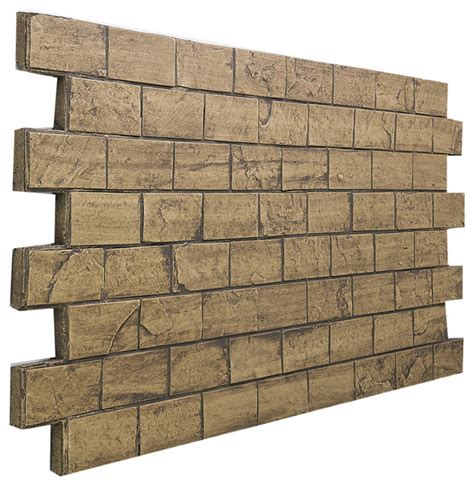 Slate Subway Tile Brick Wall Panel Almond Traditional Wall Panels