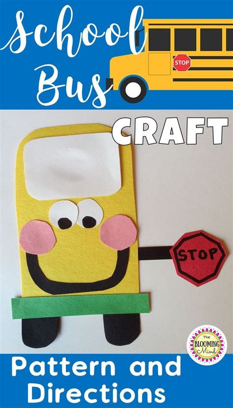 School Bus Craft School Bus Crafts Bus Crafts Preschool