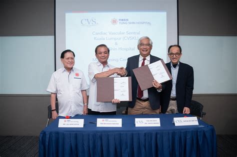 Hospital, safety & first aid service. Tung Shin Hospital signs MoU with Cardiac Vascular Sentral ...