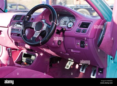 Custom Car Interior Stock Photo Alamy