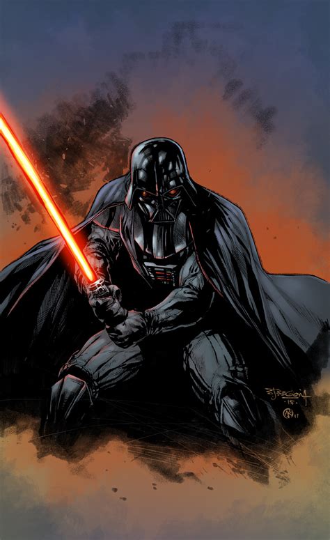 Artstation Darth Vader Sketch Colors