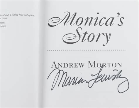Monica Lewinsky Signed Monicas Story Hardcover Book Jsa Coa