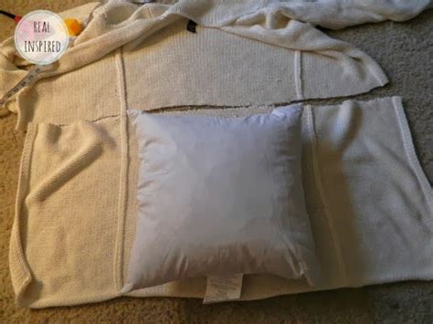 Real Inspired How To Turn An Old Sweater Into A Pillow