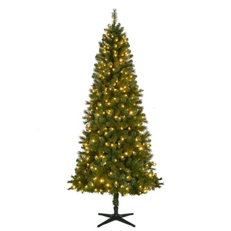 75 Ft Pre Lit Led Natural Foxtail Fir Artificial Christmas Tree With