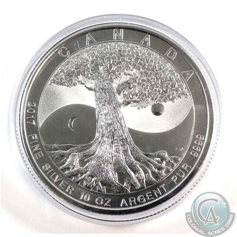 2017 Canada $50 Tree of Life 10oz Fine Silver Coin in Capsule (TAX Exempt)