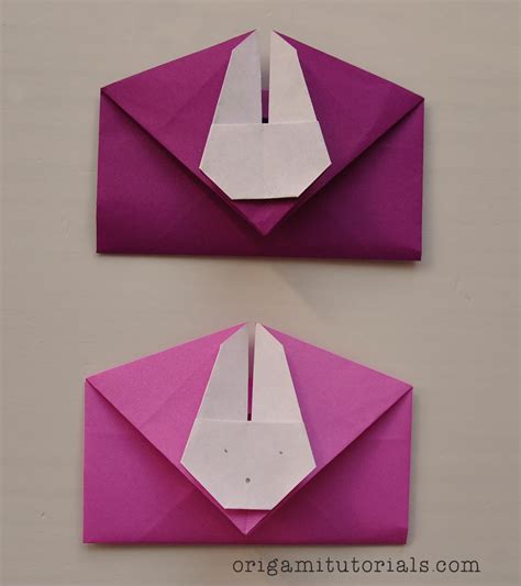 Envelope Origami Tutorials Origami Another Bunny Envelope Origami