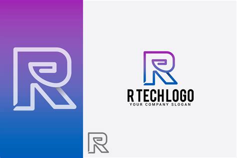 R Tech Logo Gráfico Por Shazdesigner · Creative Fabrica