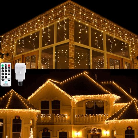 Buy Icicle Outdoor Christmas Lights 9m29ft 360 Led Christmas Icicle