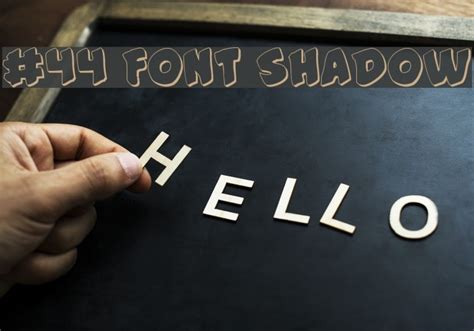 44 Font Shadow Font