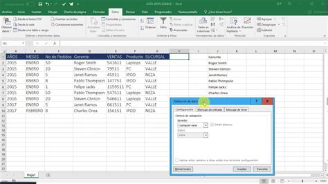 Crear Una Lista Lista Desplegable En Excel Youtube Riset