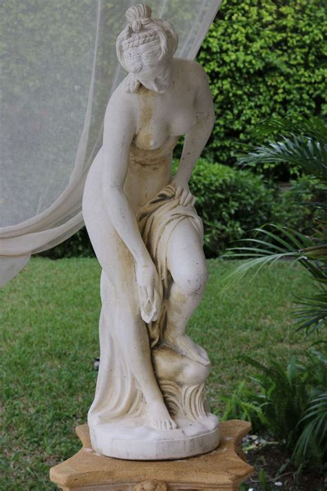 garden statue goddess venus the bather after christophe gabriel allegrain at 1stdibs the