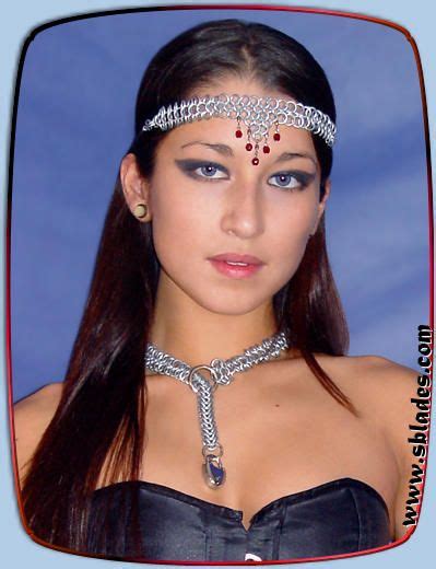 Amira Chain Mail Head Band Handmade Metal Chainmaille Jewelry Or