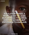 Quotes on Education | Black African School Child | Education quotes ...
