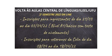 Central De Línguas Da Ufu Abre Inscrições Para Cursos On Line De Línguas Estrangeiras Comunica Ufu
