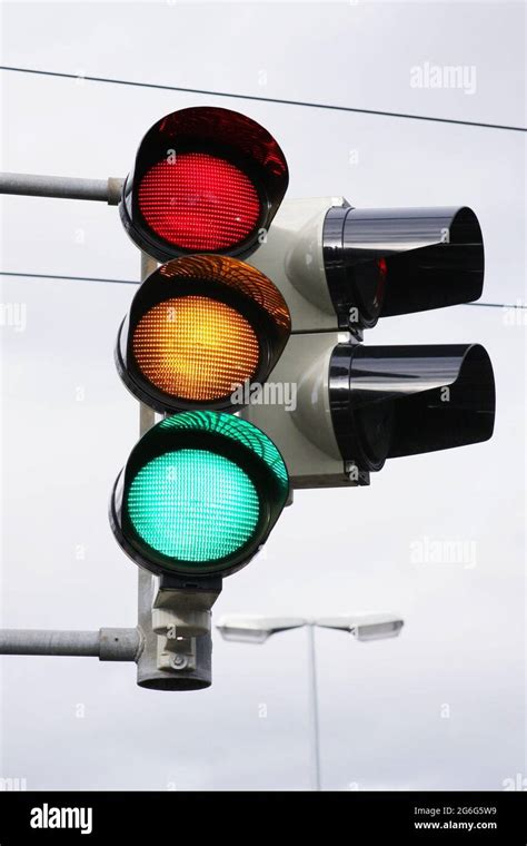 Green Traffic Light Stock Photo Alamy