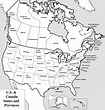 Labeled Map Of North America Printable – Printable Map of The United States