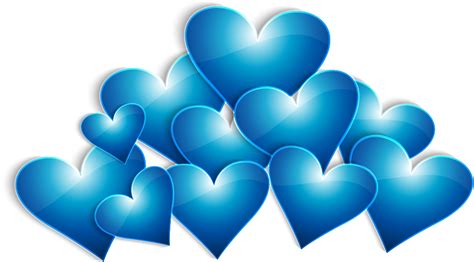 Heart Valentines Day Blue Heart Png Download 943523 Free