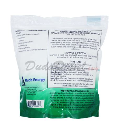 Powder Boric Acid 5 Lb Free Shipping Borp5f Dudadiesel Biodiesel