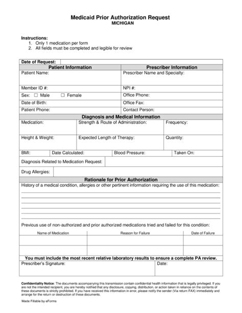 Michigan Magellan Prior Authorization Form