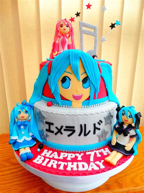 Hatsune Miku Themed Cake Xmcx Aniversario