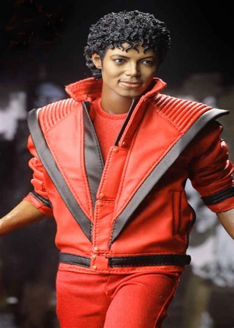 Michael Jackson Thriller Mens Real Red Leather Jacket Ebay