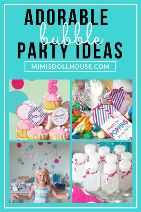 Bubbles Birthday Party Bright And Bubbly Birthday Mimis Dollhouse