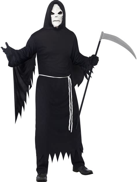 Grim Reaper Costume With Mask Adult Medium Cosventure