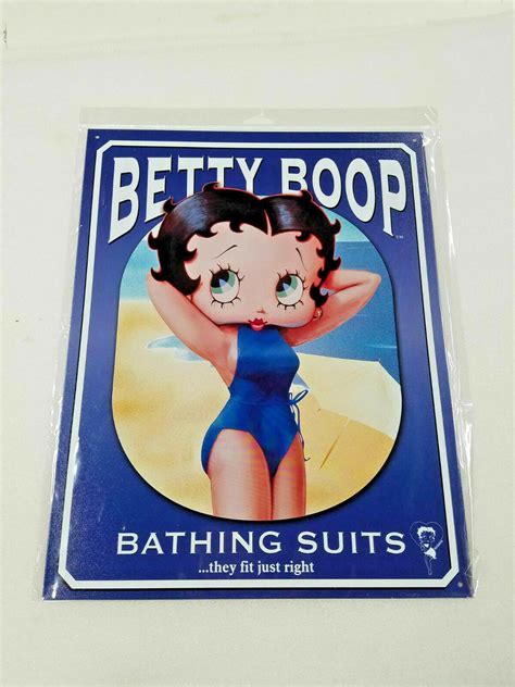 16 Betty Boop Bikini Bathing Suits Cartoon Decor Art Usa Metal Hangup