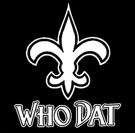 12 New Orleans Saints Who Dat Flur De Lis Vinyl Decal Window Sticker For Who Dat Fans Wd 01