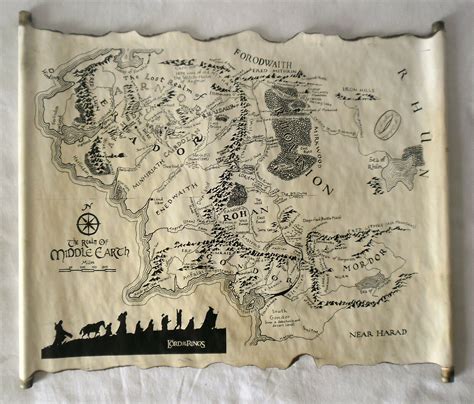 Middle Earth Map Lord Of The Rings