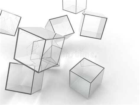 Abstract Glass Cubes Stock Illustration Illustration Of Isolated 3673919