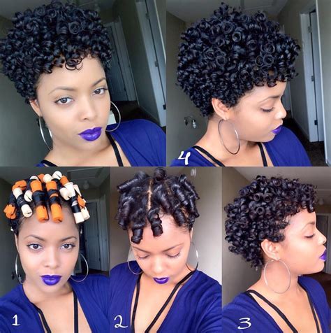 gorgeous results lovebritmarie short natural hair styles perm rod set relaxed hair