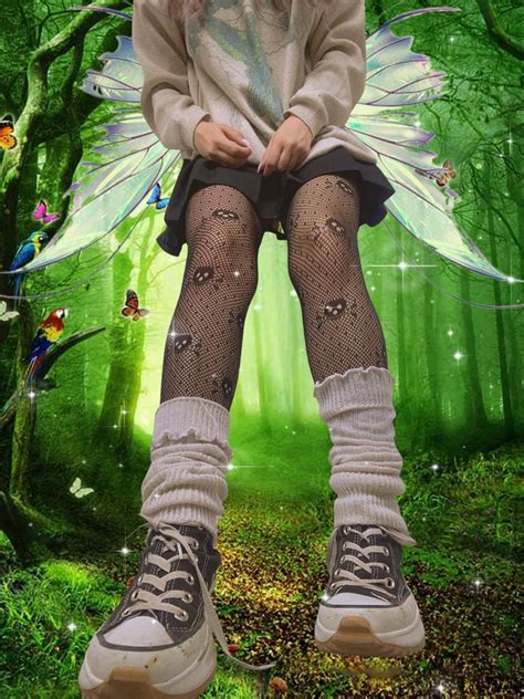 Download Fairy Grunge Sneakers And Tights Wallpaper | Wallpapers.com