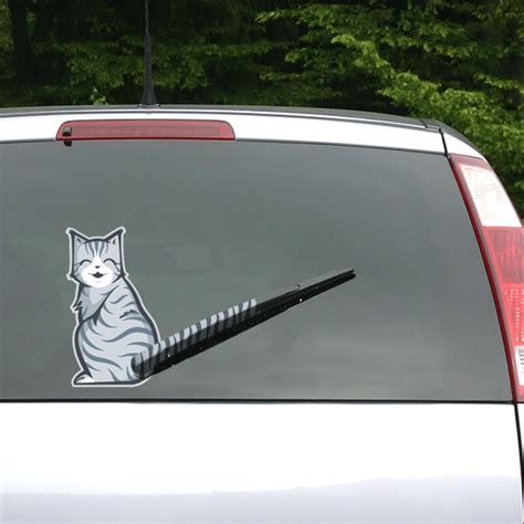 Us582 3d Car Stickers Cartoon Lovely Cat Moving Tail