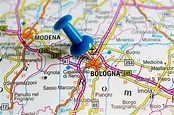 Mappa Dell'Italia Di Bologna Fotografia Stock - Immagine di consiglio ...