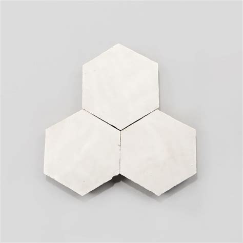 Pure White Hex Zellige Handmade Moroccan Zellige Tile From Zia Tile Zellige Tile Pure