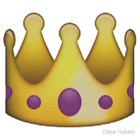 Crown Emoji Sticker By Chloehebert Emoji Emoji Stickers Crown